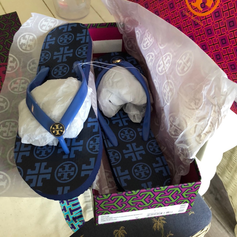 NWT Tory Burch Flip Flops